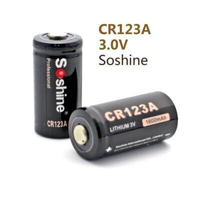 Батарейка Soshine CR123A  3V литиевая  1600 mAh